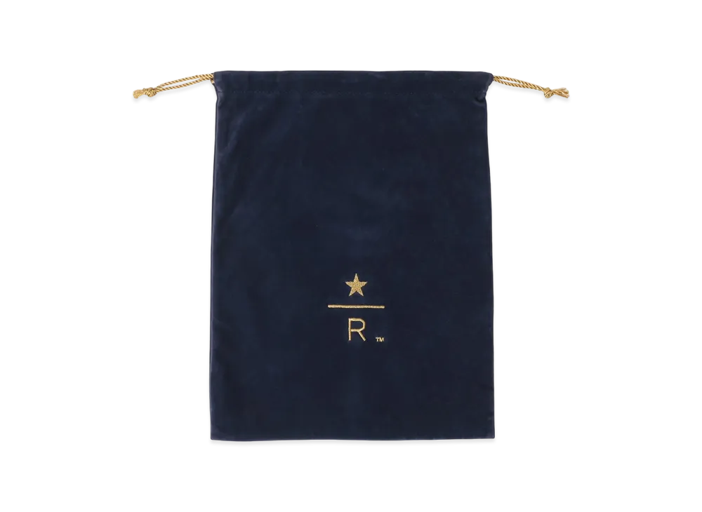 STARBUCKS Reserve Drawstring Pouch L "Navy"
