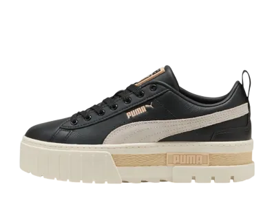 Puma Women's Mayze Leather "PUMA Black/Frosted Ivory"
