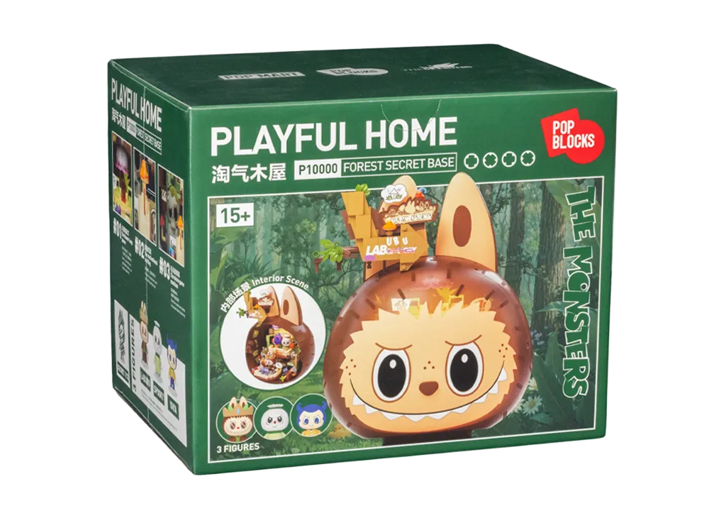 POP MART THE MONSTERS (LABUBU) Forest Secret Base Series Blocks Playful Home