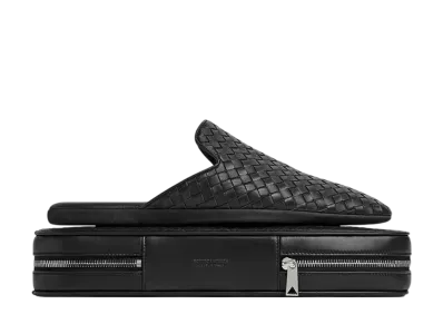 Bottega Veneta Palazzo Slipper With Travel Case "Black"
