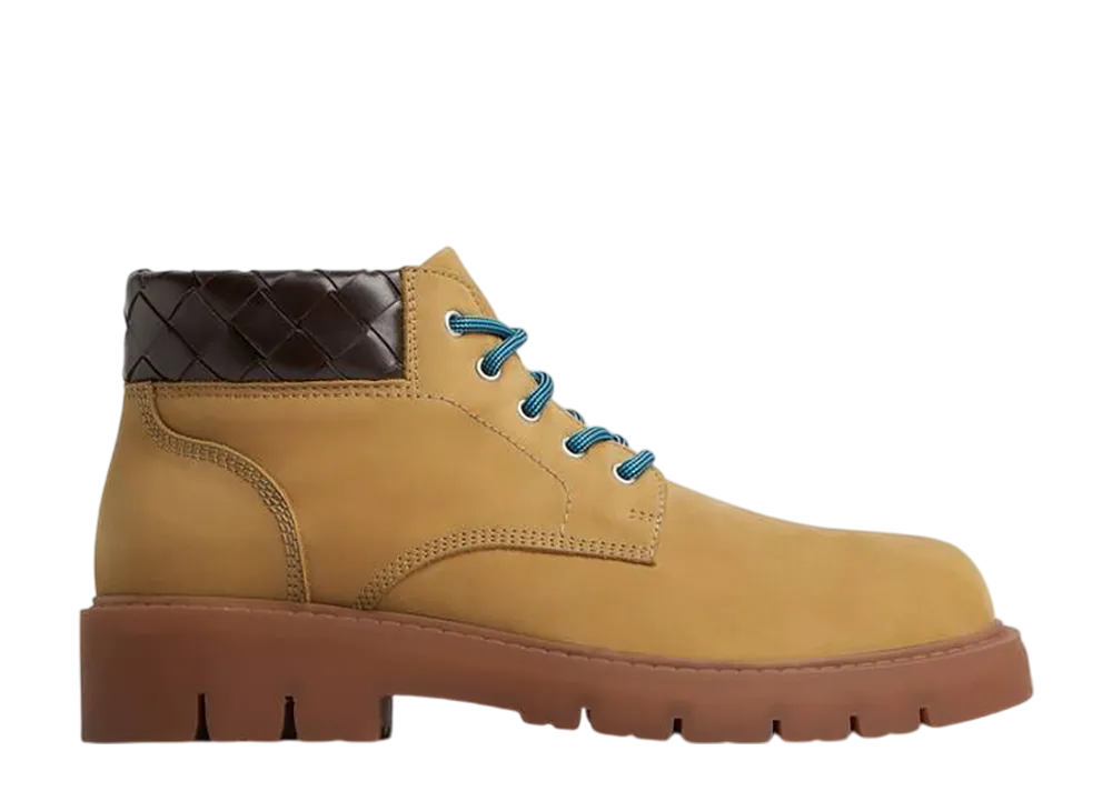 Bottega Veneta Haddock Cropped Boot "Ochre/Fondente"