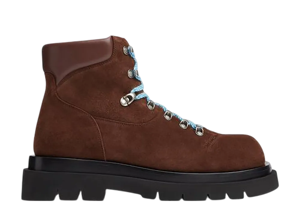 Bottega Veneta Lug Hiking Ankle Boot "Star Anise"