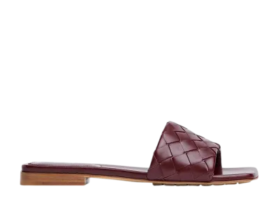 Bottega Veneta Women's Parco Flat Mule "Barolo"