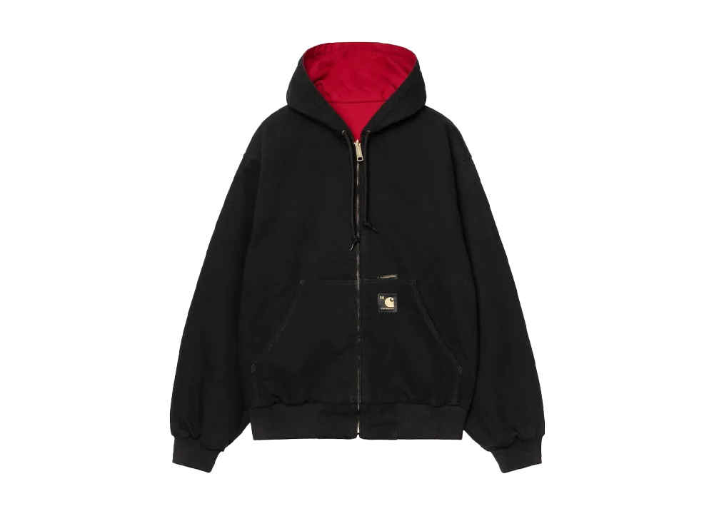 Carhartt WIP OG Active Jacket 50th Anniversary Edition Canvas "Black/USA Red"