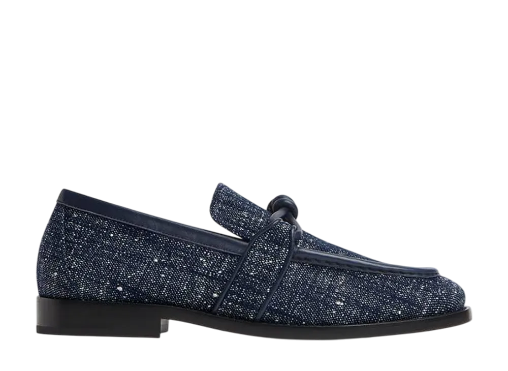 ボッテガヴェネタ ウィメンズ アステア ローファー "ネイビー/ホワイト"