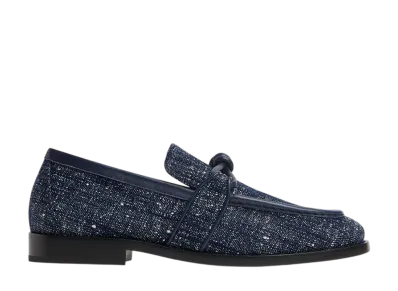 Bottega Veneta Women's Astaire Loafer "Navy/White"