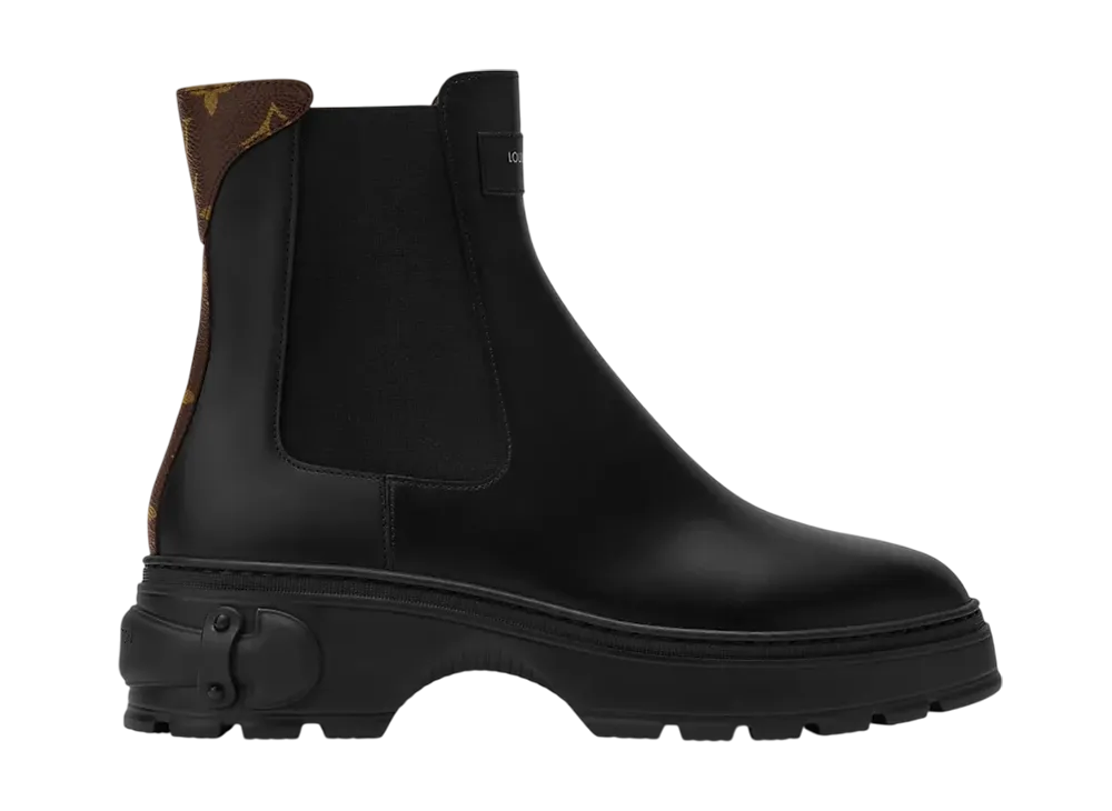 ルイヴィトン ウィメンズ LV スクワッド チェルシー アンクルブーツ "ブラック"