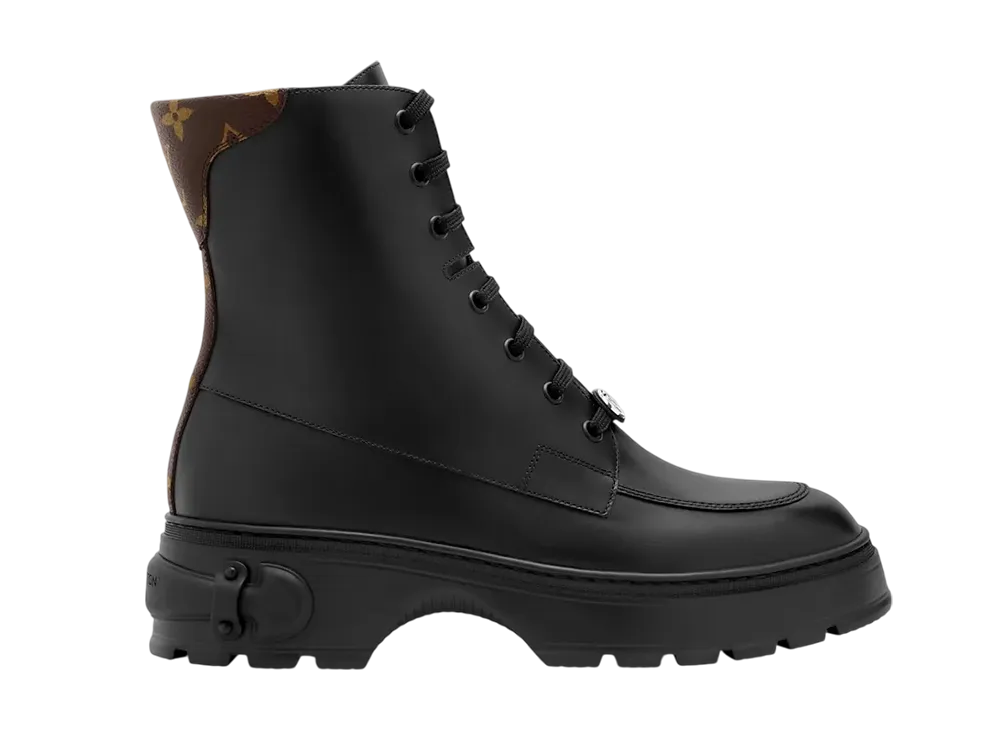 ルイヴィトン ウィメンズ LV スクワッド アンクルブーツ "ブラック"