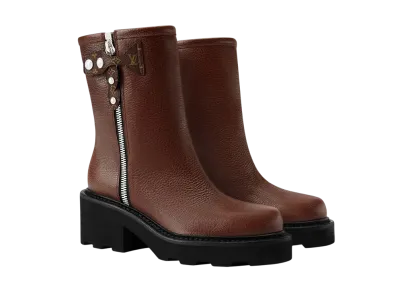 Louis Vuitton Women's LV Beaubourg Ankle Boot "Marron"