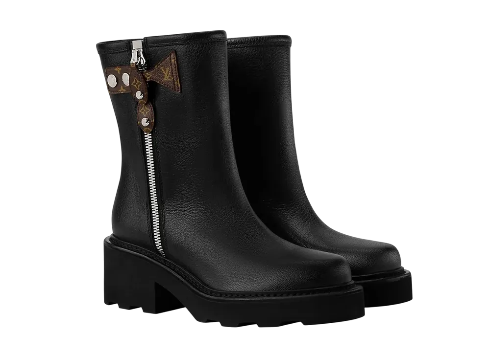 ルイヴィトン ウィメンズ LV ボブール アンクルブーツ "ノワール"