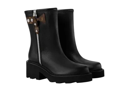 Louis Vuitton Women's LV Beaubourg Ankle Boot "Noir"