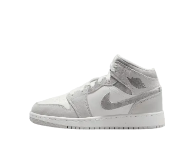 ナイキ GS ジョーダン1 ミッド SE "ニュートラルグレー/セイル/スモークグレー" (キッズ)