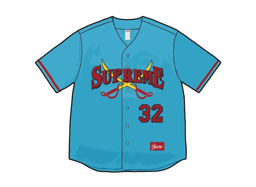 Supreme Swords Baseball Jersey "Blue"