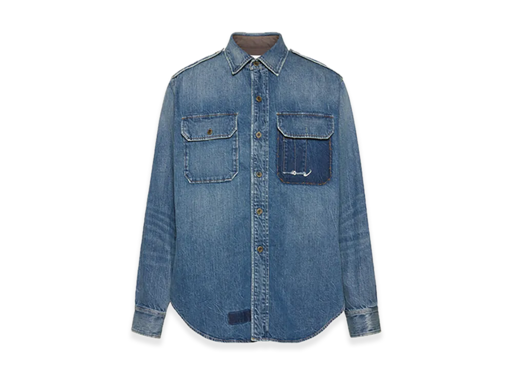 Maison Margiela Denim Shirt "Vintage Medium Blue"