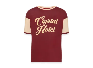 Maison Margiela Varsity T-shirt "Bordeaux/Chalk"