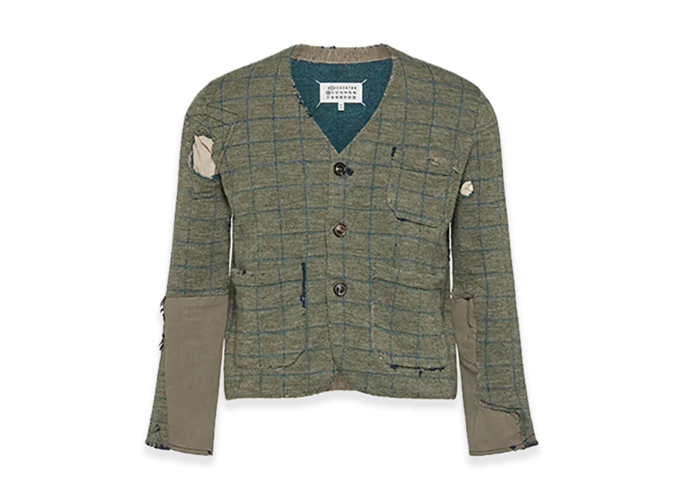 Maison Margiela Wool Cardigan "Military Green"