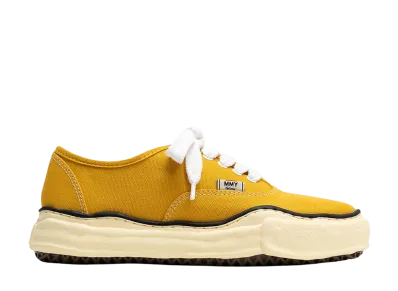 Maison MIHARA YASUHIRO BAKER Vintage-Like OG Sole Canvas Low-top Sneaker "Yellow"