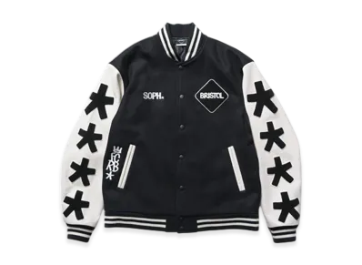 F.C.Real Bristol x Eric Haze Varsity Jacket "Black"