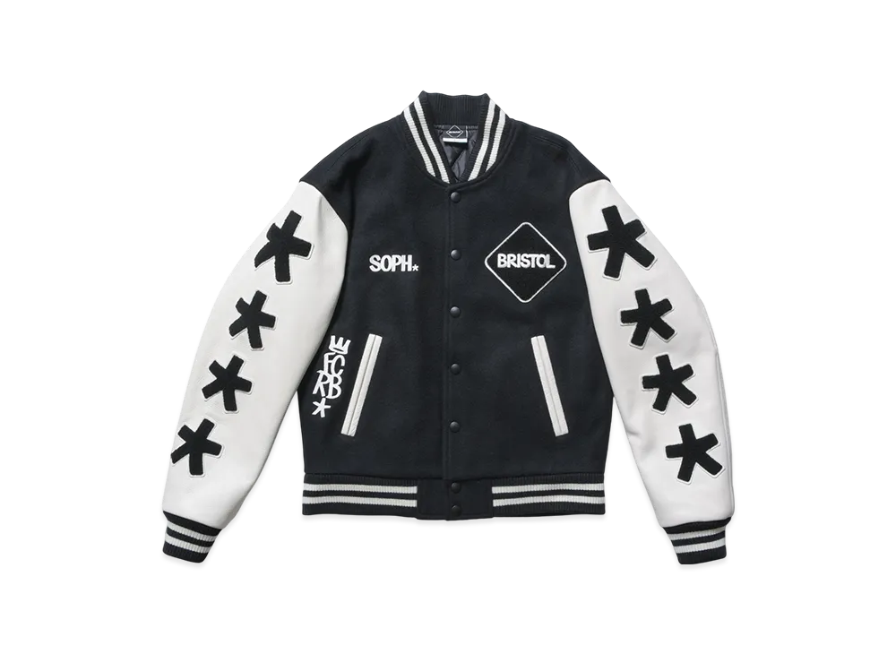 F.C.Real Bristol x Eric Haze For Kids Varsity Jacket "Black"