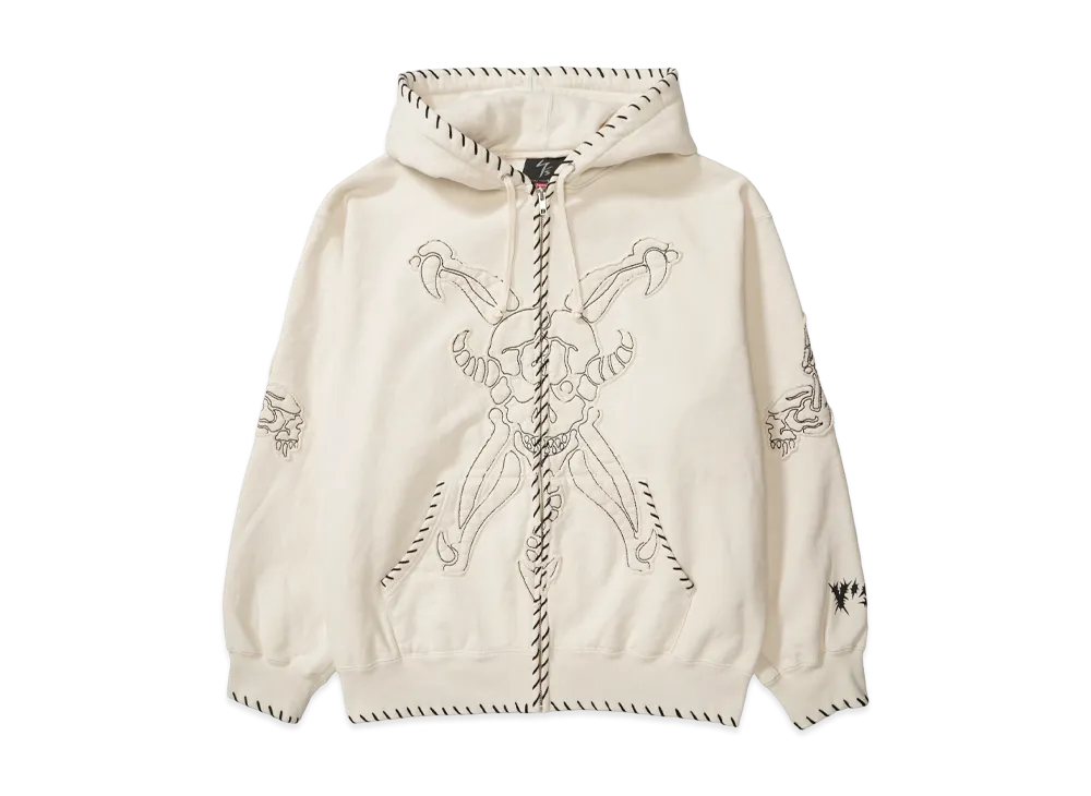 Supreme x Y's by Yohji Yamamoto Zip Up Hooded Sweatshirt "White"
