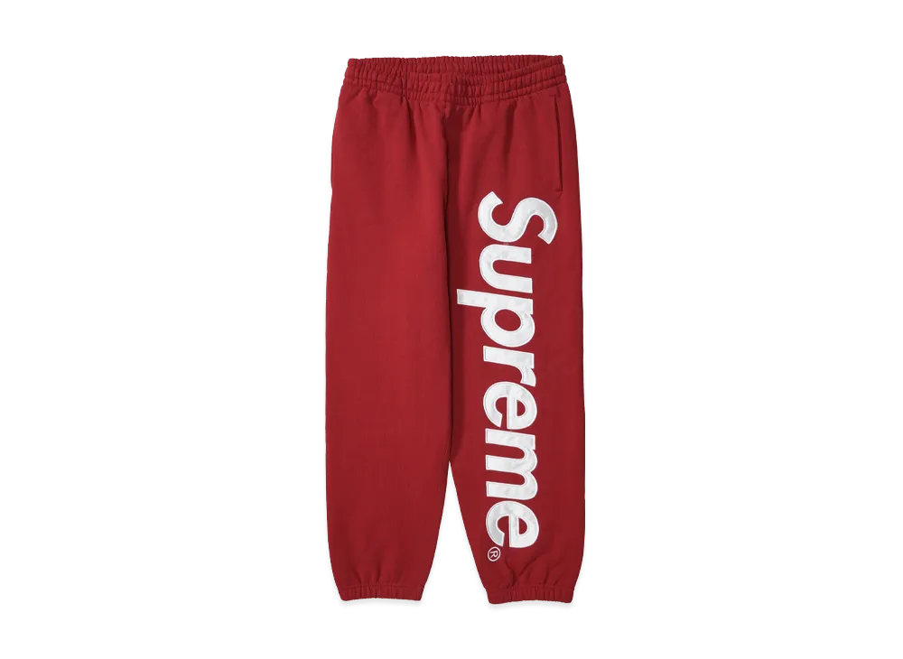 Supreme Satin Applique Sweatpant (25FW) 