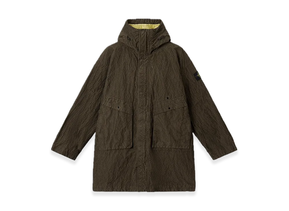 Stone Island 7100009 Wrinkled Corduroy 500-TC "Military Green"
