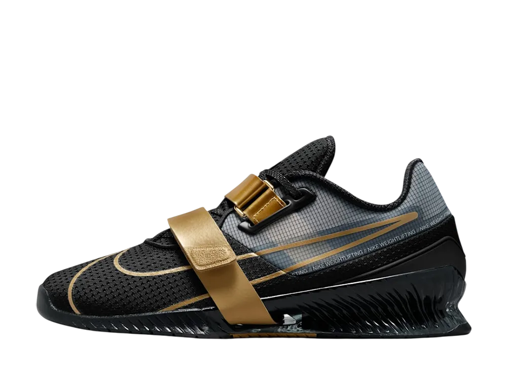 ナイキ ロマレオス4 "ブラック/メタリックゴールド/メタリックゴールド"