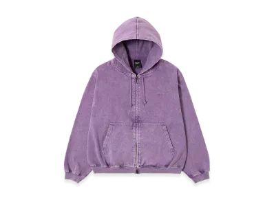 HUF WINTER 25 Eightynine Washed Full Zip Hoodie "Purple"