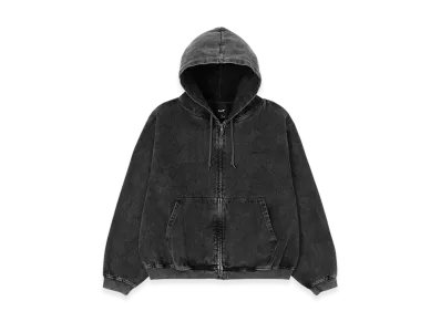 HUF WINTER 25 Eightynine Washed Full Zip Hoodie "Black"