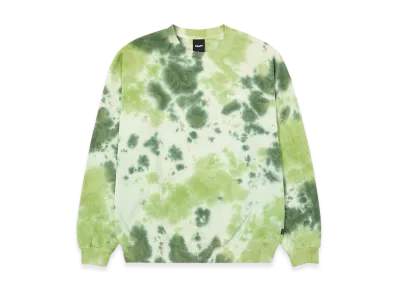 HUF WINTER 25 Tie Dye 89 Logo Crewneck Sweatshirt "Green"