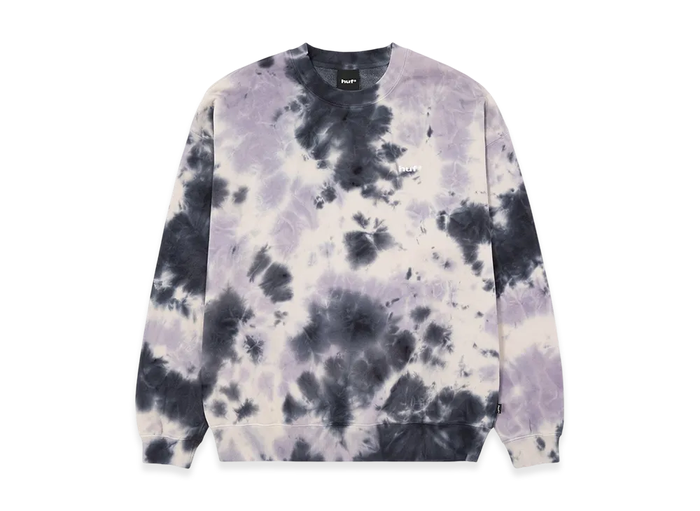 HUF WINTER 25 Tie Dye 89 Logo Crewneck Sweatshirt "Navy"