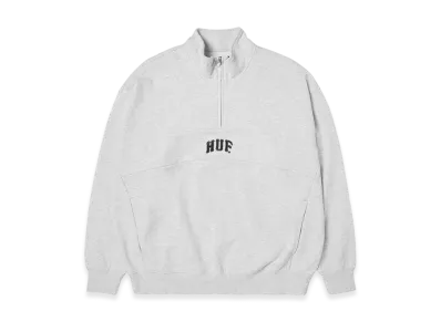HUF WINTER 25 Arch Enzyme 1/4 Zip Fleece "Heather Grey"