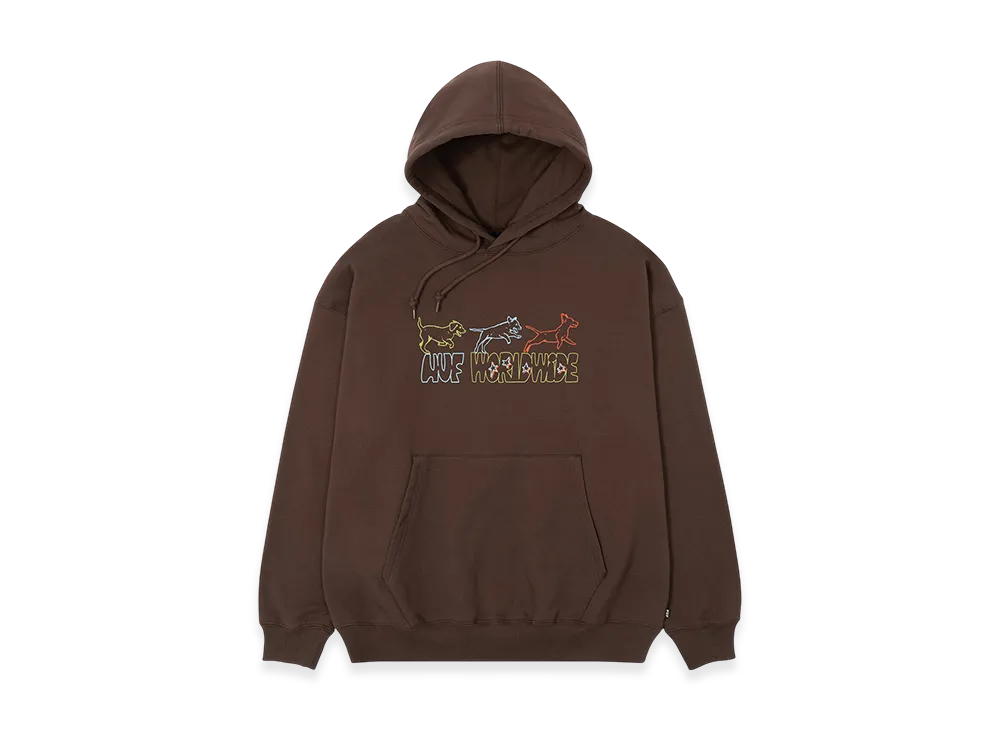 HUF WINTER 25 Fetch Hoodie "Chocolate"