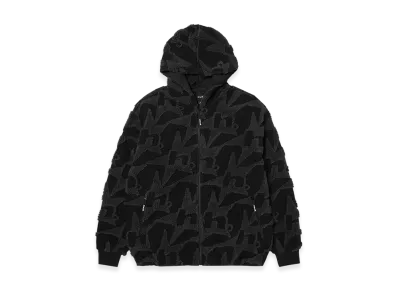 HUF WINTER 25 H Star Repeat High Pile Jacket "Black"