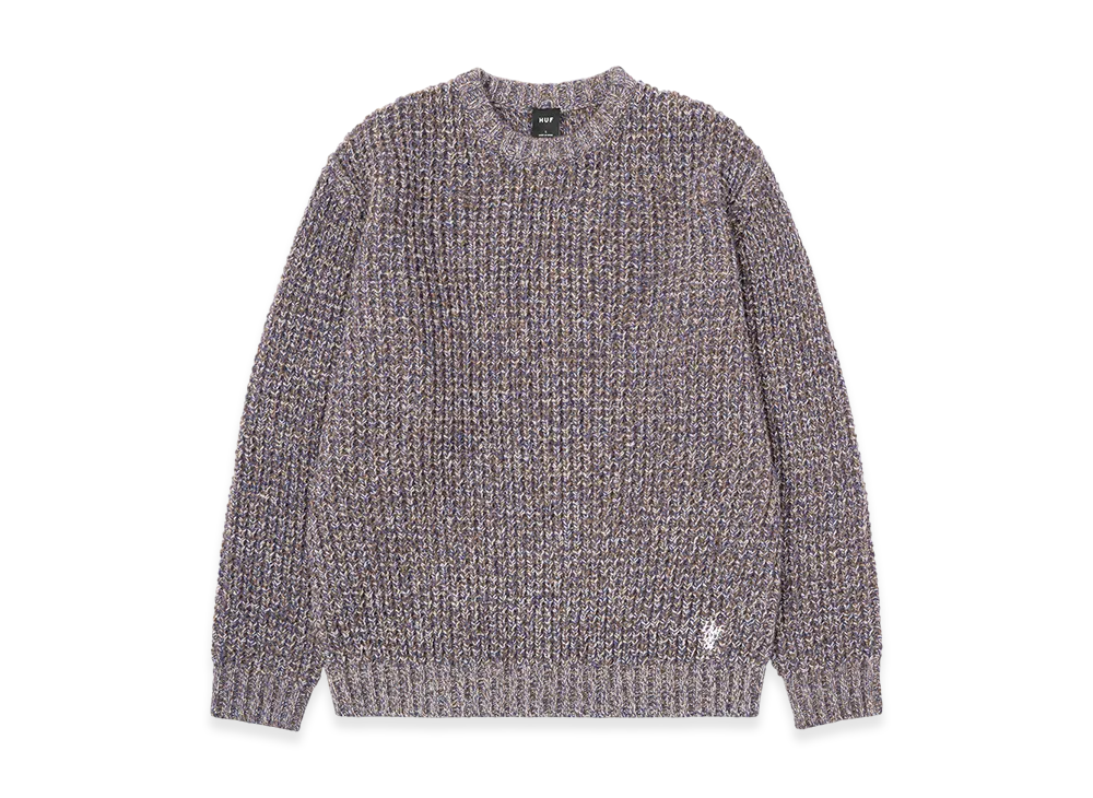 HUF WINTER 25 1984 Melange Sweater "Brown"