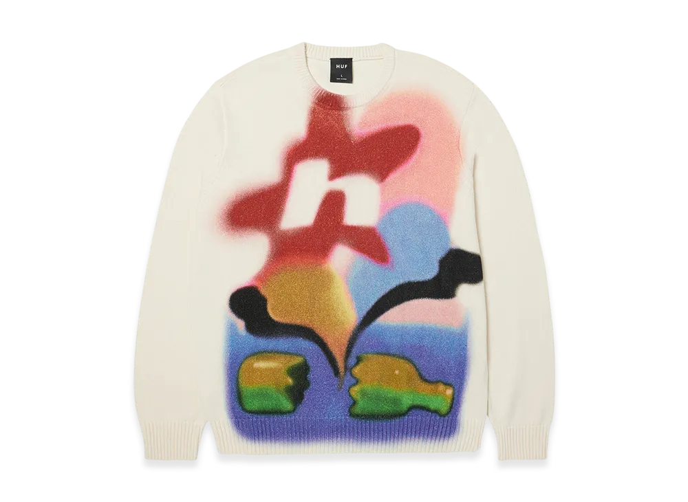 HUF WINTER 25 Soft Focus Crewneck Sweater "Multi"
