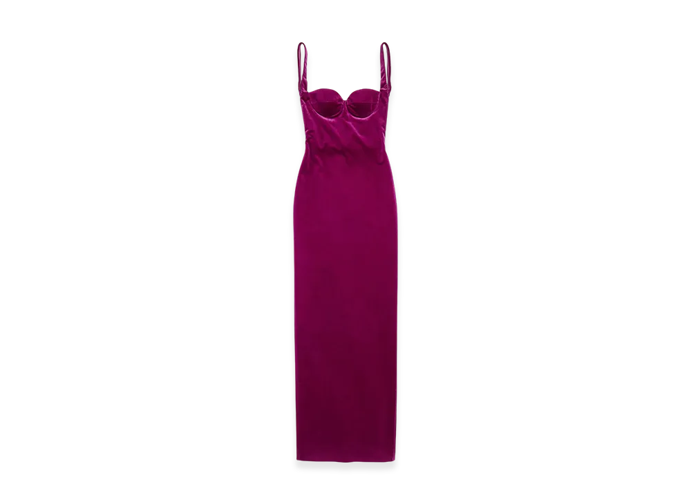 BALENCIAGA Women's Fitted Gown "Plum"