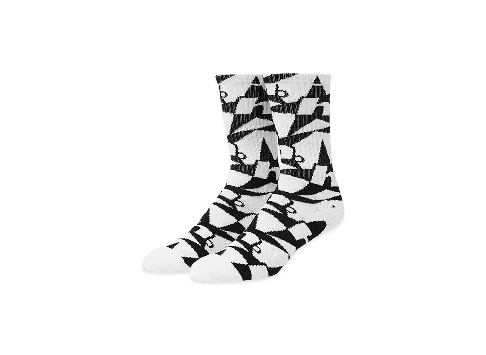 HUF WINTER 25 H Star Repeat Socks "White"