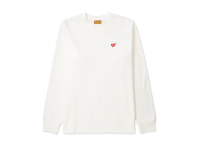 HUMAN MADE Heart Badge L/S T-Shirt "White"
