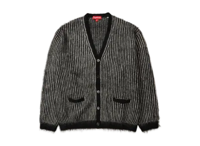 Supreme 2-Tone Mohair Cardigan "Black"