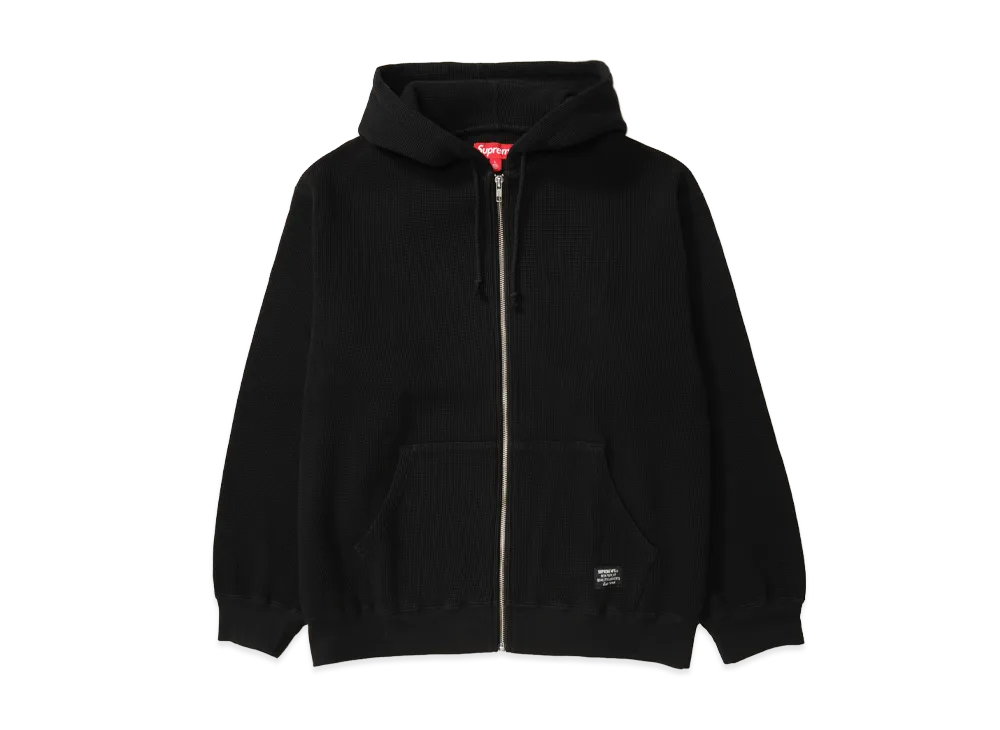 シュプリーム フーデッド ジップ アップ サーマル "ブラック"