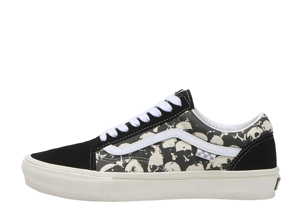 スケート オールドスクール "スカル/ブラック/ホワイト"