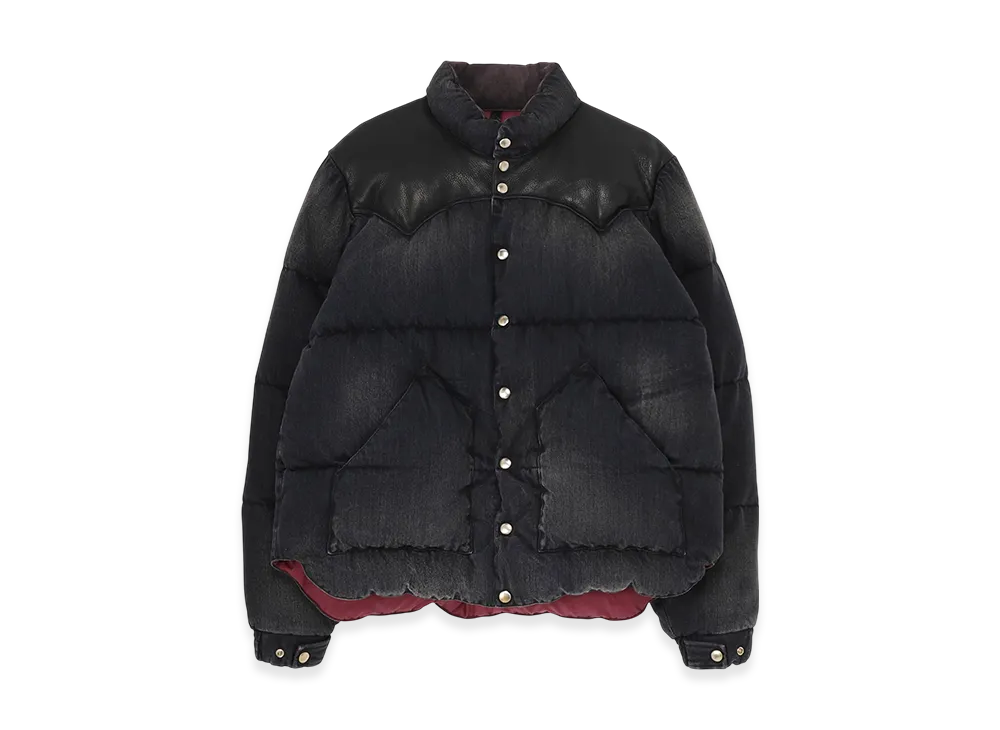 WILDSIDE YOHJI YAMAMOTO x Rocky Mountain Featherbed Down Jacket Denim "Black"