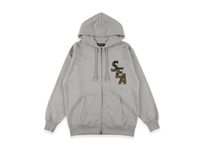 WIND AND SEA Camo Sea Zip Up Sweatshirt "Gray"