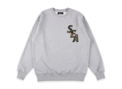 WIND AND SEA Camo Sea Crewneck Sweatshirt "Gray"