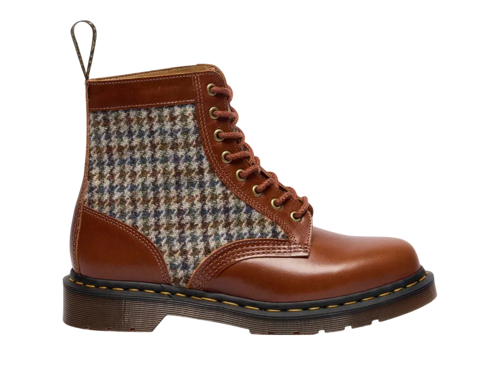Harris Tweed × Dr.Martens MIE 1460 Pascal 8-Eye Boots "Amber Tan/Multi"
