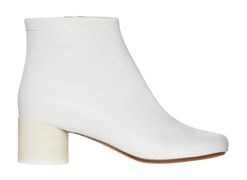 MM6 Maison Margiela Women's Anatomic Ankle Boots "White"