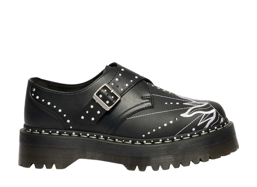 Dr.Martens Monk Quad Solar Flare Monk Shoe "Black"