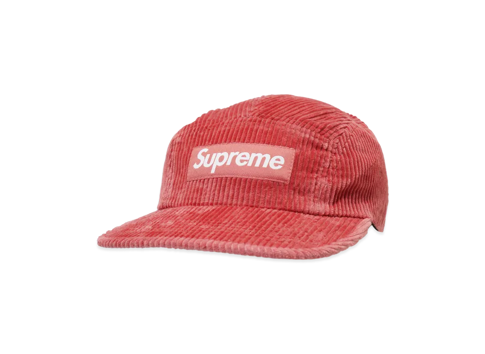 Supreme Corduroy Camp Cap "Light Red"