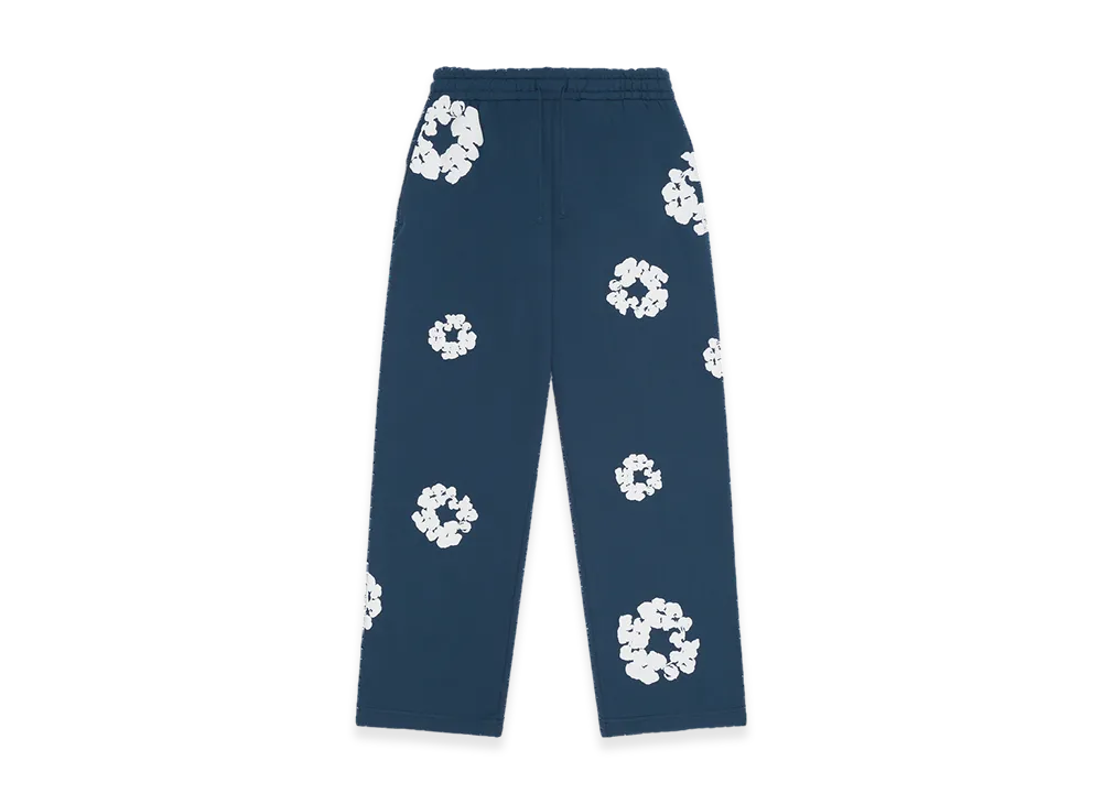 DENIM TEARS Cotton Wreath Baggy Sweatpants "Navy"